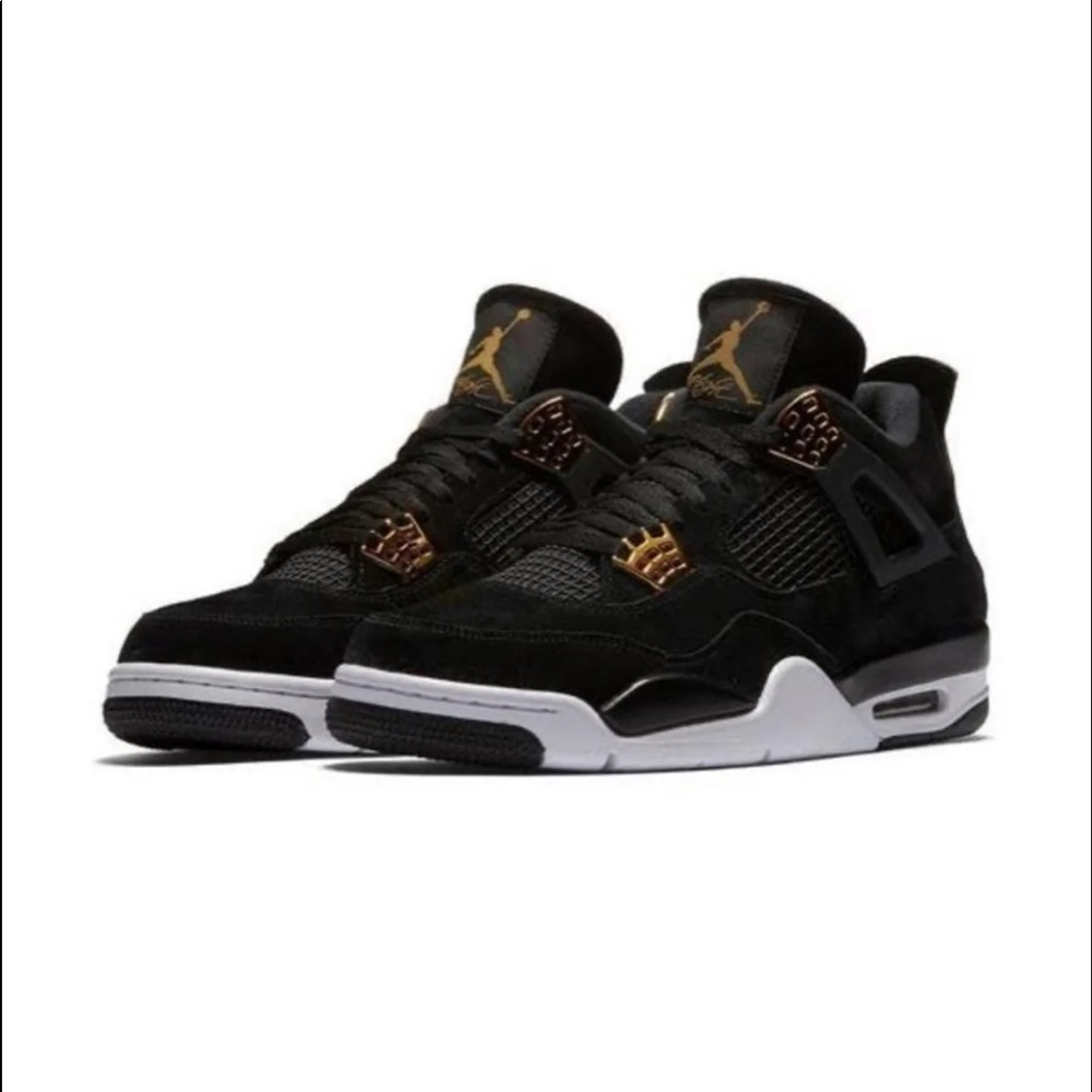COPY - Air Jordan Retro 4 Royalty Black & Gold